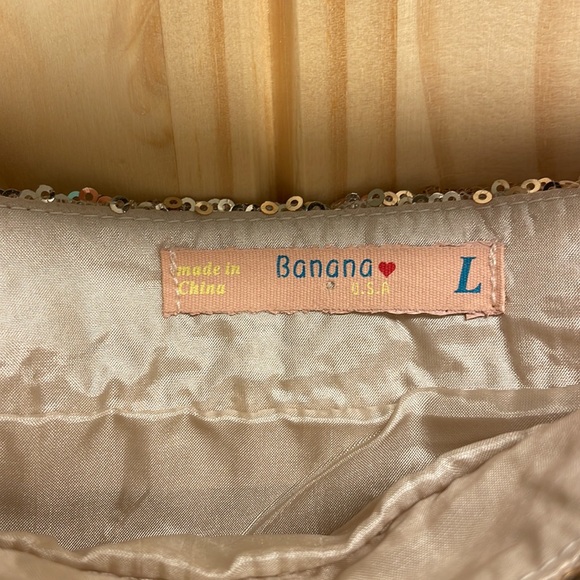 Gold sequin skirt - Picture 4 of 4